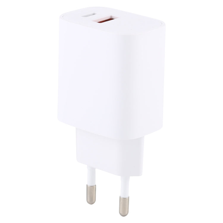 T085 20W USB + Type-C Fast Charging Travel Power Adapter, EU Plug — IP8G0711US
