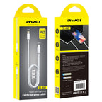 AWEI CL-68 3A Type-C / USB-C to 8 Pin PD Fast Charging Data Cable, Length: 1m — view 4