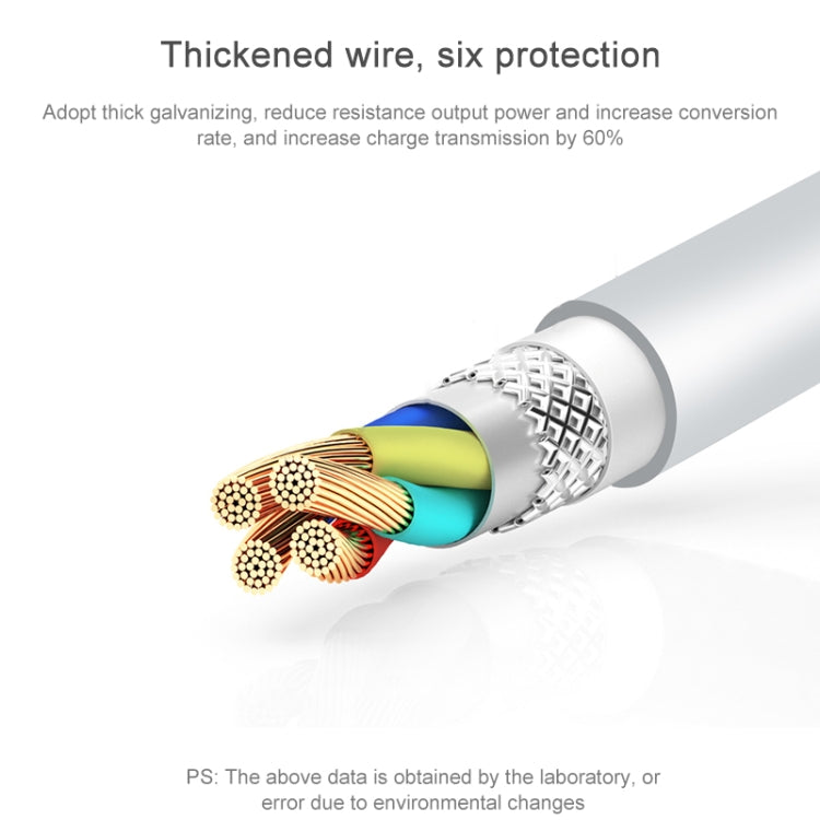 AWEI CL-68 3A Type-C / USB-C to 8 Pin PD Fast Charging Data Cable, Length: 1m — view 6