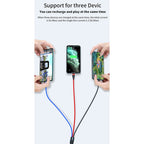40W 5A USB to Micro USB + USB-C / Type-C + 8 Pin Fast Charging Data Cable, Cable Length: 1.2m — view 4