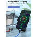 40W 5A USB to Micro USB + USB-C / Type-C + 8 Pin Fast Charging Data Cable, Cable Length: 1.2m — view 6