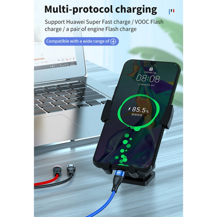 40W 5A USB to Micro USB + USB-C / Type-C + 8 Pin Fast Charging Data Cable, Cable Length: 1.2m — view 6