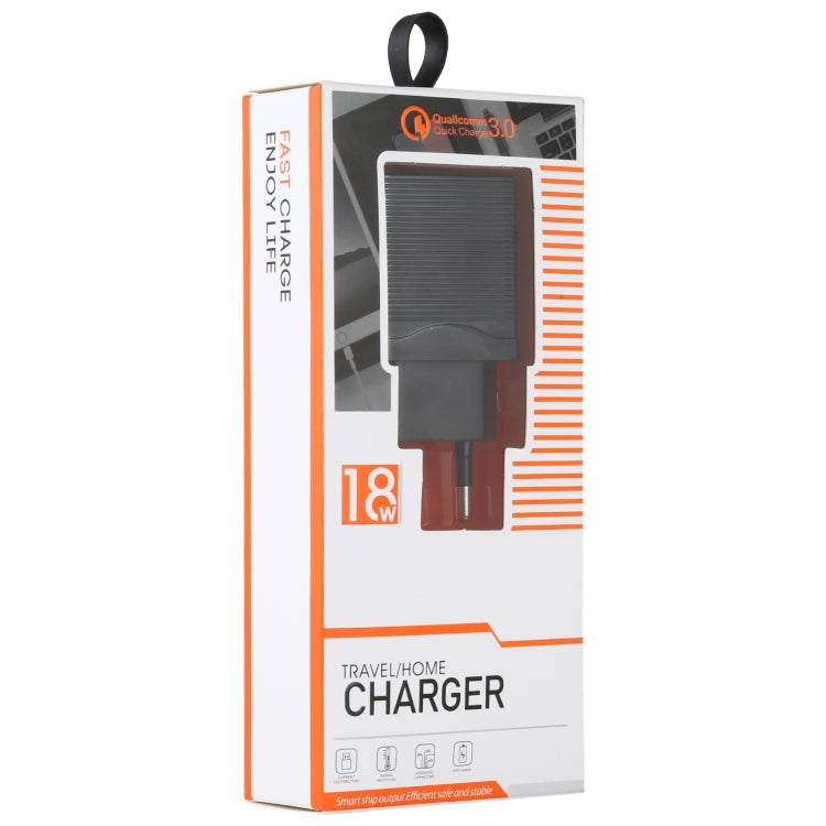 LZ-728 2 in 1 18W QC 3.0 USB Interface Travel Charger + USB to 8 Pin Data Cable Set, EU Plug, Cable Length: 1m — view 6
