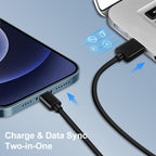 LZ-728 2 in 1 18W QC 3.0 USB Interface Travel Charger + USB to 8 Pin Data Cable Set, EU Plug, Cable Length: 1m — view 8