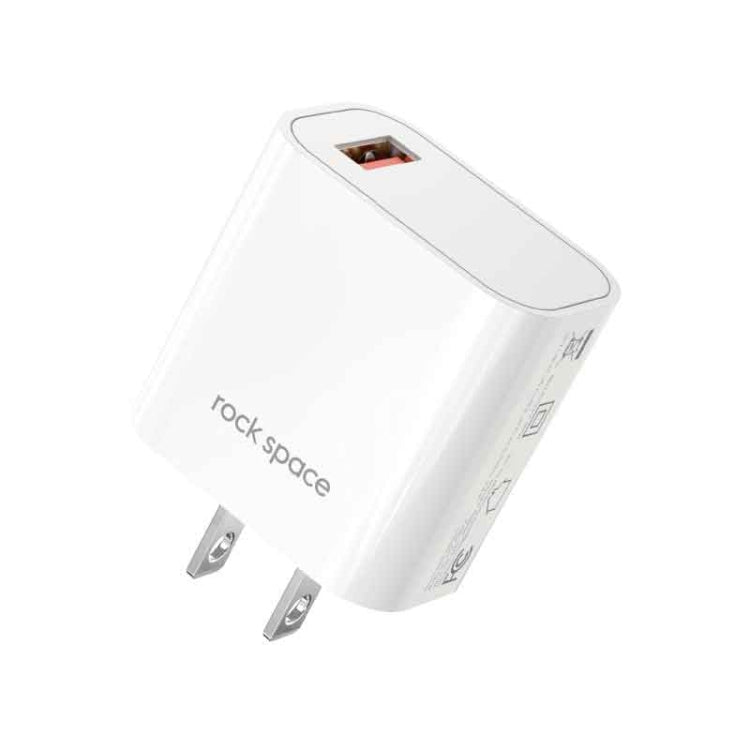 ROCK SPACE HGF-058U-A T48 QC3.0 USB Single Port Travel Charger, US Plug — IP8G0861EU