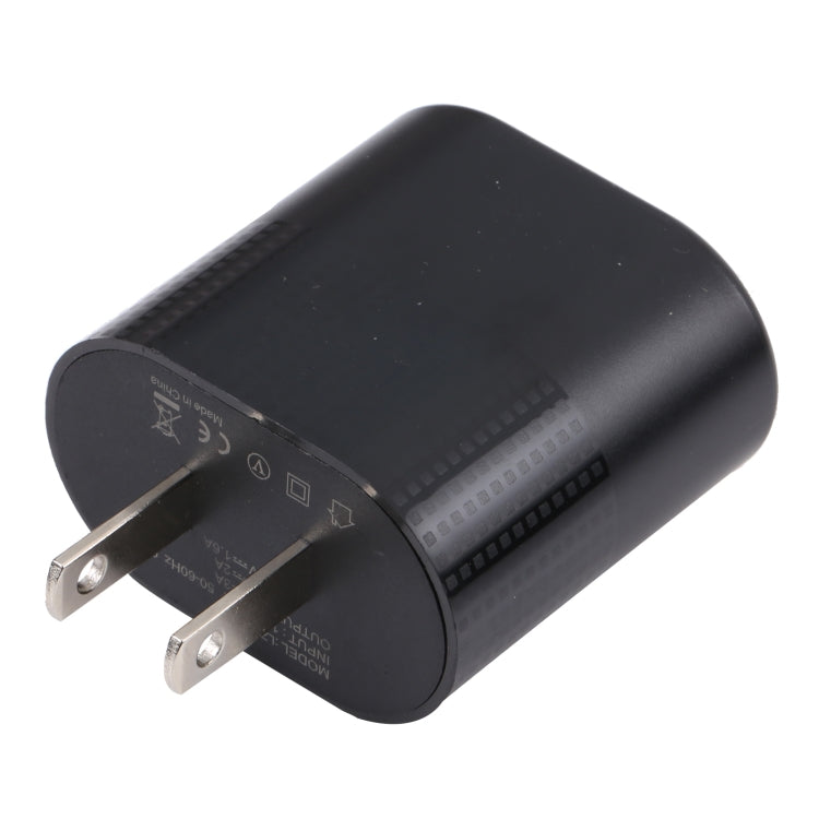 LZ-2117 18W QC3.0 3.1A USB Fast Charger, US Plug — US Plug