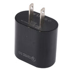 LZ-2117 18W QC3.0 3.1A USB Fast Charger, US Plug — Black
