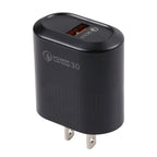 LZ-2117 18W QC3.0 3.1A USB Fast Charger, US Plug — White