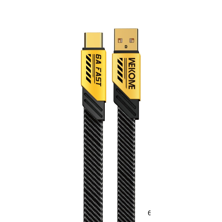 WK WDC-190a Mech Series 6A USB to USB-C/Type-C Fast Charge Data Cable, Length: 1m — USB to USB-C/Type-C