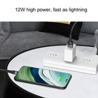 IVON CA88 12W 2.4A USB to Micro USB Nylon Braid Fast Charge Data Cable, Cable Length: 1m — view 3