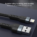 IVON CA88 12W 2.4A USB to Micro USB Nylon Braid Fast Charge Data Cable, Cable Length: 1m — view 6
