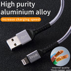 IVON CA89 2.1A USB to Micro USB Braid Fast Charge Data Cable, Cable Length: 1m