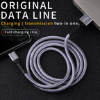 IVON CA89 2.1A USB to Micro USB Braid Fast Charge Data Cable, Cable Length: 1m