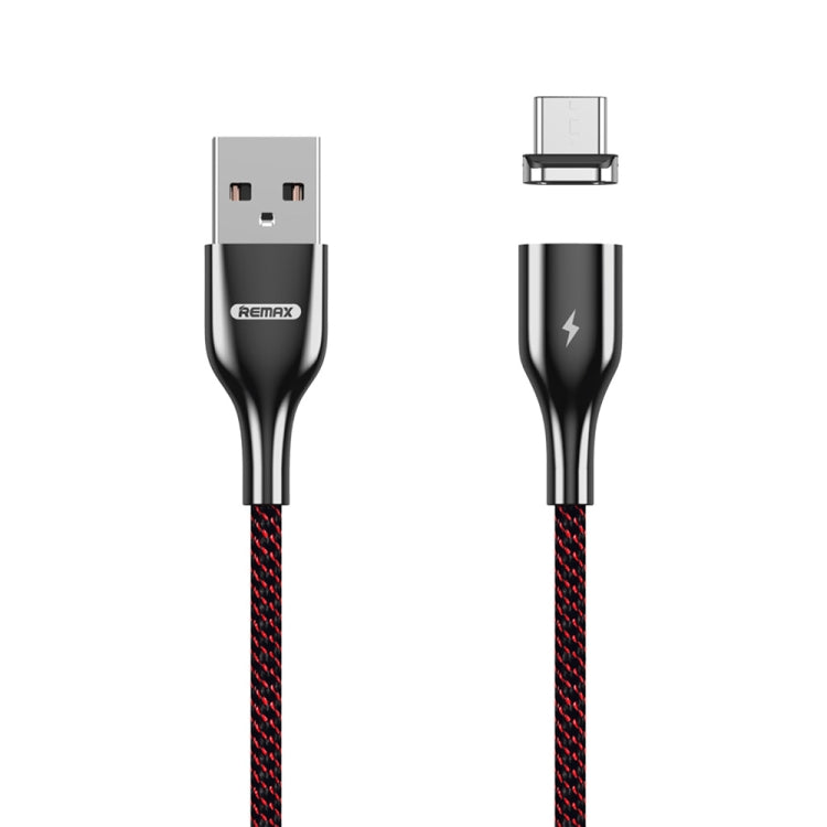 REMAX RC-158m 3A USB to Micro USB Interface Charging + Transmission Magnetic Attraction Polyester Two-color Braided Data Cable, Cable Length: 1m — view 10