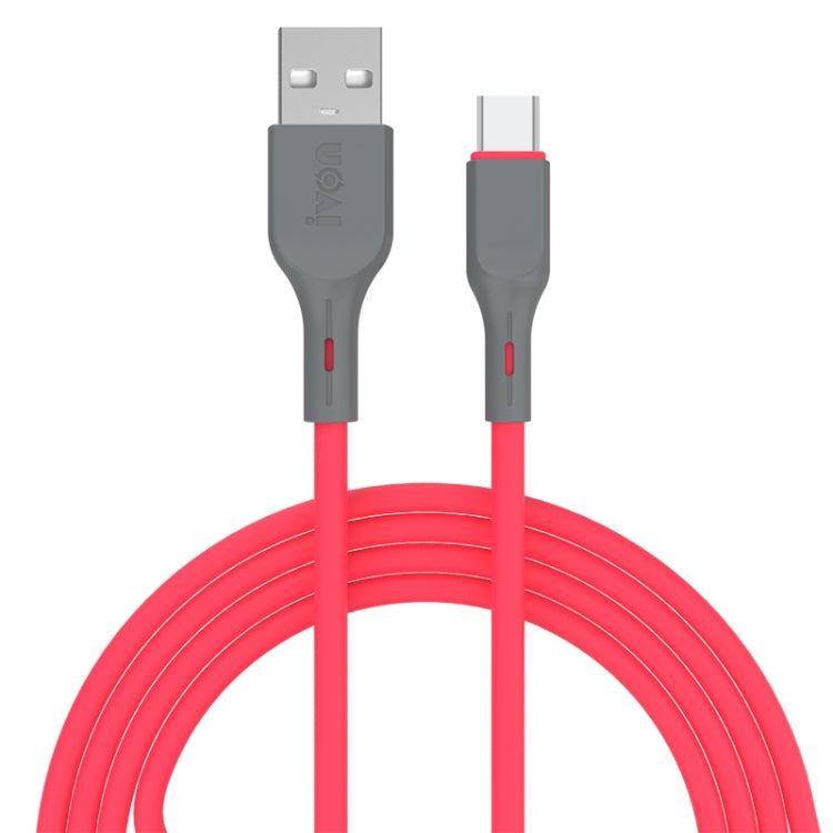 IVON CA78 2.4A Type-C / USB-C Fast Charging Data Cable, Length: 1m