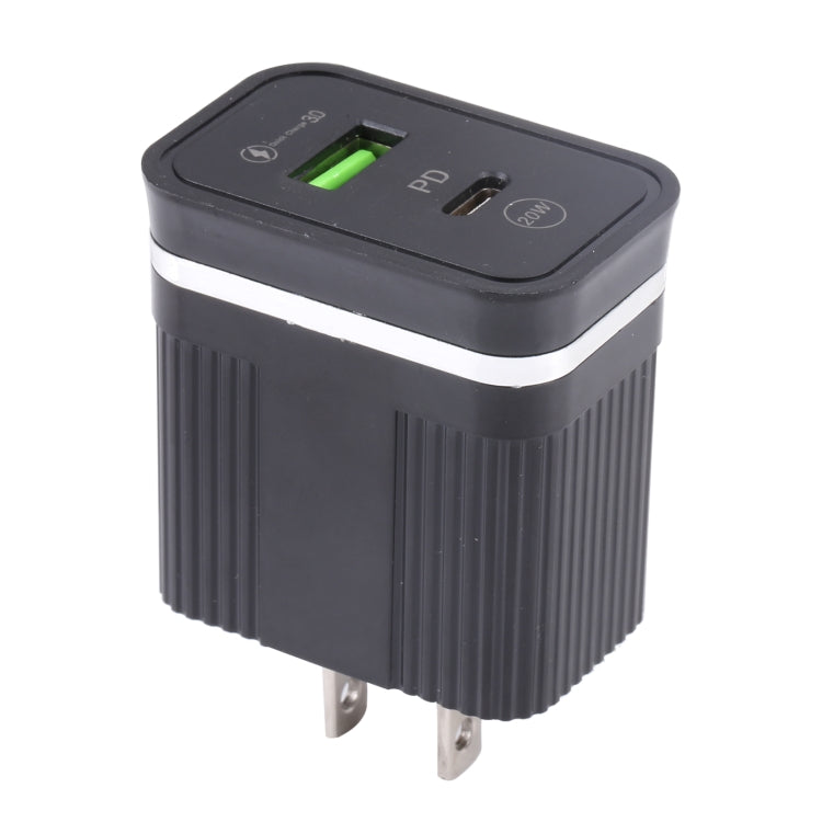 46-A2C2 20W PD + QC3.0 USB Multifunction Fast Charger, US Plug — view 5