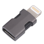Portable 8 Pin to USB-C/Type-C Audio Adapter — Silver