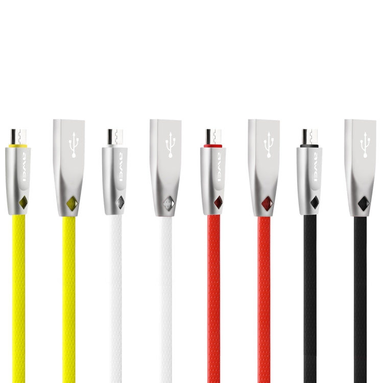 AWEI CL-96 USB to Micro USB Portable TPE + Aluminum Alloy Data Cable, 2A, Length: 1m