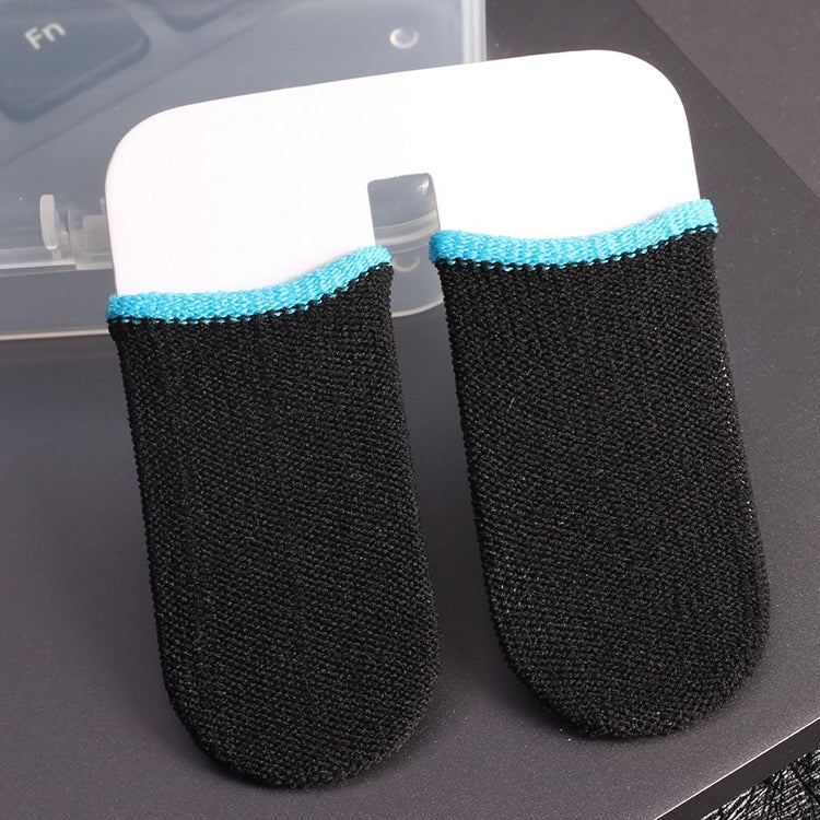 Silver Fiber Touchscreen Anti-slip Anti-sweat Gaming Finger Cover for Thumb / Index Finger — Grey
