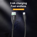 awei CL-115M 1m 2.4A USB to Micro USB Charging Cable — view 4