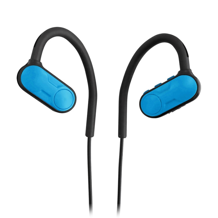 BTH-Y9 Ultra-light Ear-hook Wireless V4.1 Bluetooth Earphones with Mic — Blue