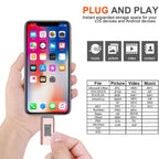 easyflash RQW-01B 3 in 1 USB 2.0 & 8 Pin & Micro USB 64GB Flash Drive — view 5