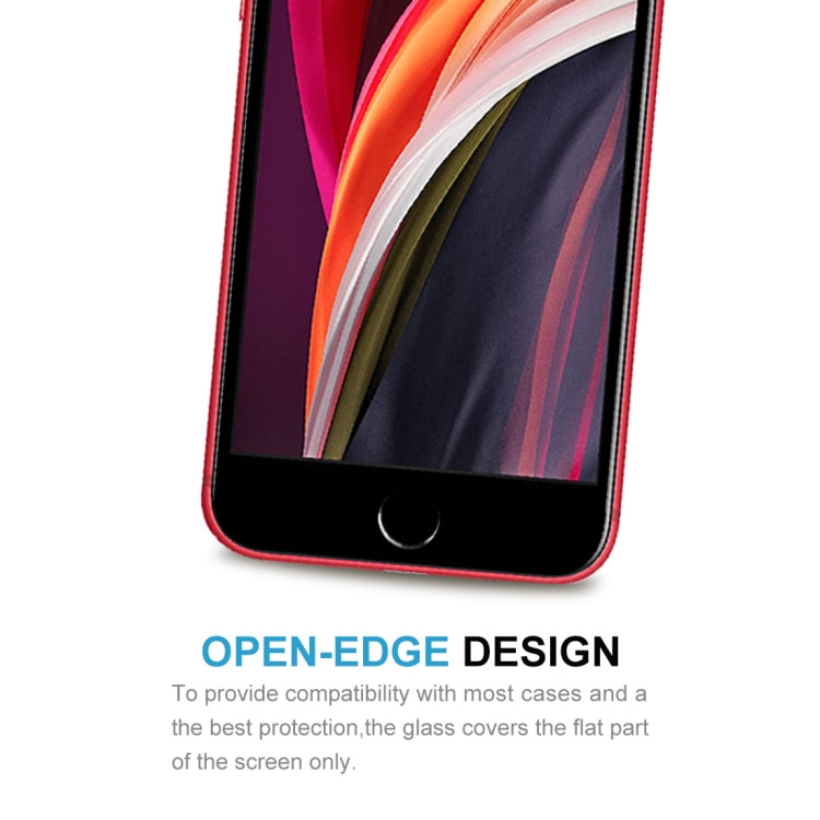 For iPhone SE 2022 / 2020 Full Screen Large Arc Edge High Aluminum Tempered Glass Film