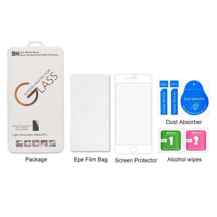 For iPhone SE 2022 / 2020 Full Screen Large Arc Edge High Aluminum Tempered Glass Film
