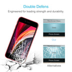 For iPhone SE 2022 / 2020 25 PCS Full Screen Large Arc Edge High Aluminum Tempered Glass Film