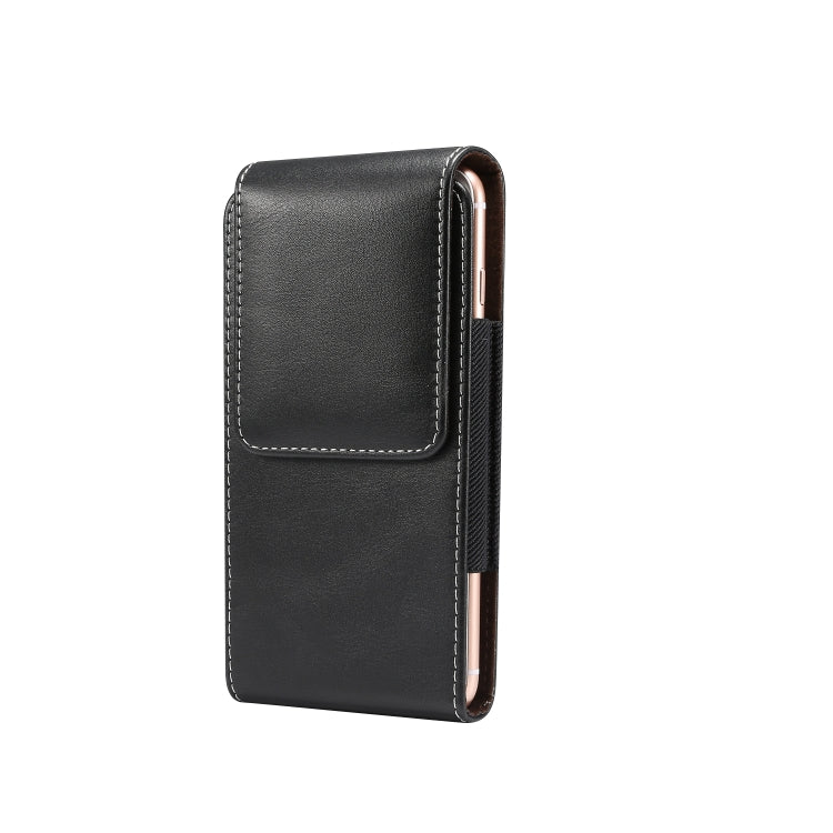 6.0 inch Universal Vertical Lambskin Texture Waist Bag for iPhone XS Max, Galaxy S10+, Huawei P30 Pro