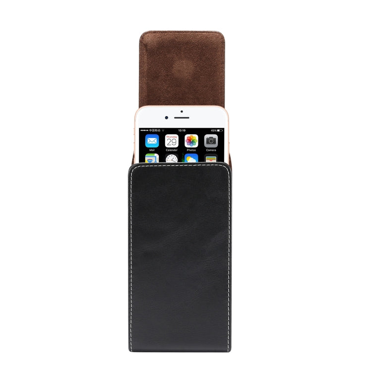 6.0 inch Universal Vertical Lambskin Texture Waist Bag for iPhone XS Max, Galaxy S10+, Huawei P30 Pro