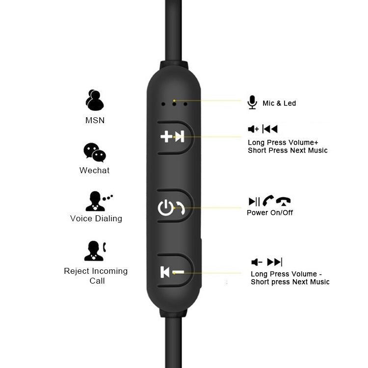 XT11 Magnetic In-Ear Wireless Bluetooth V4.2 Earphones — XT11 (Blue)