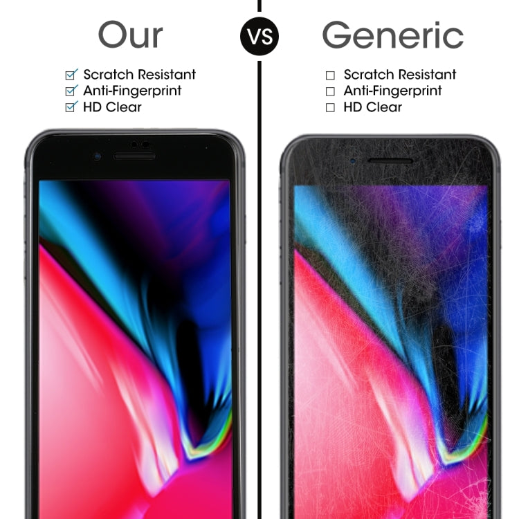 For iPhone 8 Plus & 7 Plus 0.3mm 9H Surface Hardness 5D Curved Full Screen Tempered Glass Screen Protector