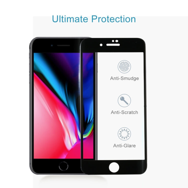 For iPhone 8 Plus & 7 Plus 0.3mm 9H Surface Hardness 5D Curved Full Screen Tempered Glass Screen Protector