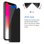 For iPhone XS Max ENKAY Hat-Prince 0.26mm 9H 2.5D Privacy Anti-glare Tempered Glass Film
