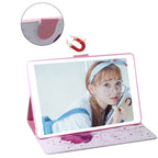Purple Orchids Pattern Horizontal Flip Leather Case for iPad Mini (2019) / 4 / 3 / 2 / 1, with Holder & Card Slot & Wallet