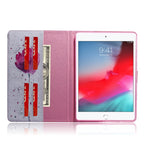 Purple Orchids Pattern Horizontal Flip Leather Case for iPad Mini (2019) / 4 / 3 / 2 / 1, with Holder & Card Slot & Wallet
