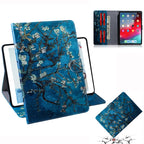 Apricot Blossom Pattern Horizontal Flip Leather Case for iPad Pro 11 inch (2018), with Holder & Card Slot & Wallet