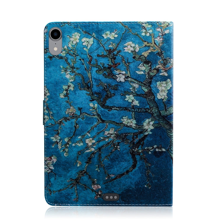 Apricot Blossom Pattern Horizontal Flip Leather Case for iPad Pro 11 inch (2018), with Holder & Card Slot & Wallet
