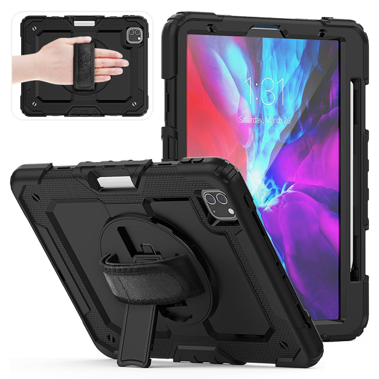 Pro 11 inch (2020) Shockproof Colorful Silica Gel + PC Protective Tablet Case with Holder & Shoulder Strap & Hand Strap & Pen Slot, For iPad Pro 11 inch (2018)