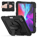 Pro 11 inch (2020) Shockproof Colorful Silica Gel + PC Protective Tablet Case with Holder & Shoulder Strap & Hand Strap & Pen Slot, For iPad Pro 11 inch (2018)