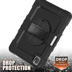Pro 11 inch (2020) Shockproof Colorful Silica Gel + PC Protective Tablet Case with Holder & Shoulder Strap & Hand Strap & Pen Slot, For iPad Pro 11 inch (2018)