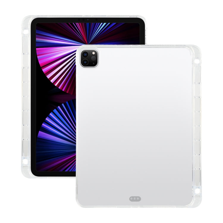 Transparent All-inclusive TPU Silicone Anti-drop Protective Tablet Case with Pen Slot, For iPad Pro 11 2022 / 2021
