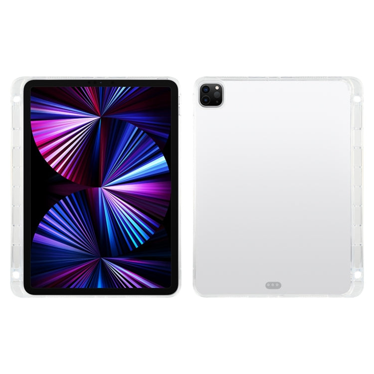 Transparent All-inclusive TPU Silicone Anti-drop Protective Tablet Case with Pen Slot, For iPad Pro 11 2022 / 2021
