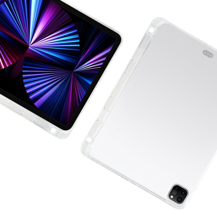 Transparent All-inclusive TPU Silicone Anti-drop Protective Tablet Case with Pen Slot, For iPad Pro 11 2022 / 2021