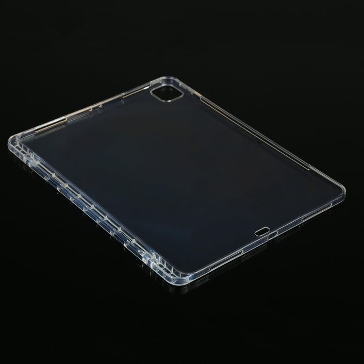 Transparent All-inclusive TPU Silicone Anti-drop Protective Tablet Case with Pen Slot, For iPad Pro 12.9 2022 / 2021