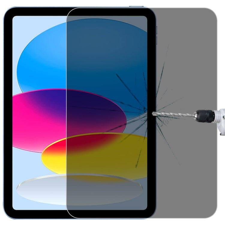 0.33mm 9H 2.5D Privacy Explosion-proof Tempered Glass Film, For iPad 10th Gen 10.9 2022