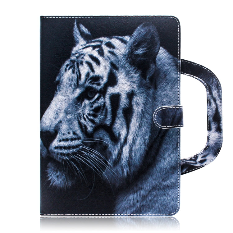 White Tiger Pattern Horizontal Flip Leather Case for iPad Pro 11 Inch (2018), with Holder & Card Slot & Wallet