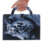 White Tiger Pattern Horizontal Flip Leather Case for iPad Pro 11 Inch (2018), with Holder & Card Slot & Wallet