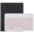 TG11B Detachable Bluetooth Pink Keyboard + Microfiber Leather Tablet Case for iPad Pro 11 inch (2020), with Pen Slot & Holder